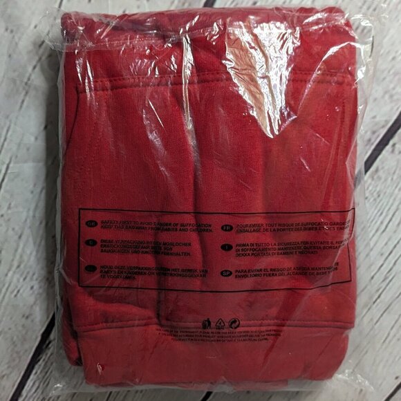 PLT Recycled RED Oversize Sweat Hoodie L NWT - Picture 5 of 6